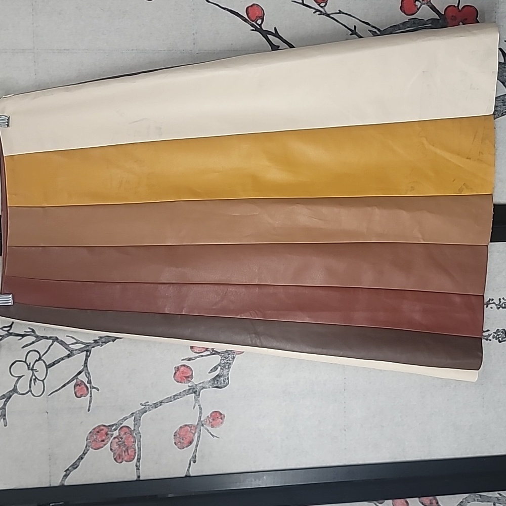 Mother The Bits and Pieces Faux-Leather A-Line Seamed Midi Skirt Size Small - Picture 4 of 9